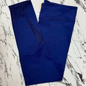 NWT - Fabletics Kim Leggings with Mesh inserts - Blue Size L